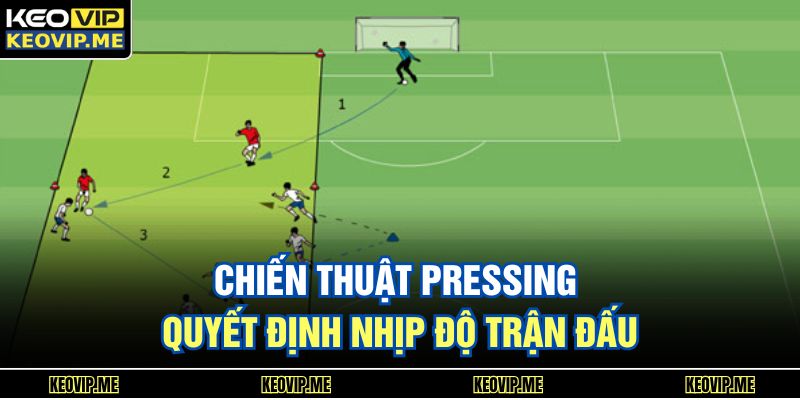 Chiến thuật pressing quyết định nhịp độ trận đấu